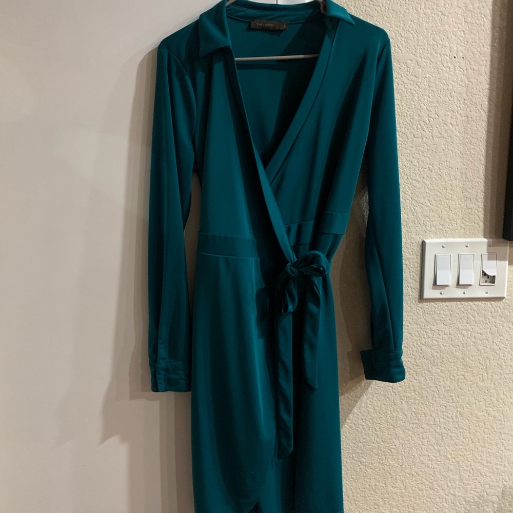 Faux wrap dress